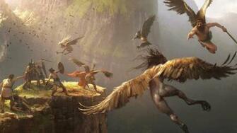 Wings Fantasy Art Artwork Harpy Greek Mythology Wallpaper