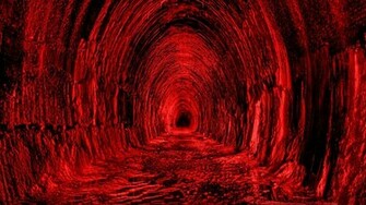 Tunnel Red Black Light Wallpaper Background