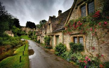 Bibury England Village Landscape Wallpaper HD