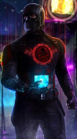 Captain America Hydra iPhone Wallpaper