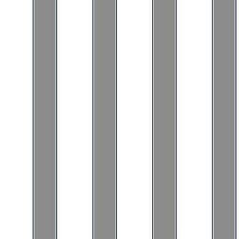 White Grey Zb3418 Wide Stripe Pinstripe Wallpaper Baby Nursery