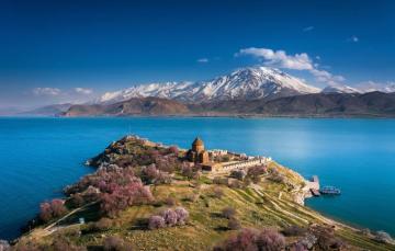 Wallpaper Turkey Akdamar Island Van City Lake Geva Image
