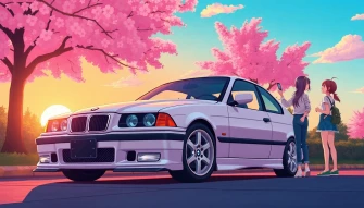 Bmw E36 Anime Wallpaper