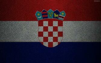 Wallpaper Flag Of Croatia 4k Leather Texture Croatian