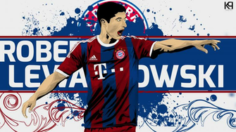 Robert Lewandowski Vector By Kpdsgn59
