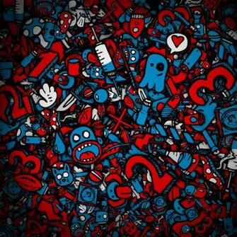 Wallpaper Mess Cartoon Graphics Abstract iPad Mini