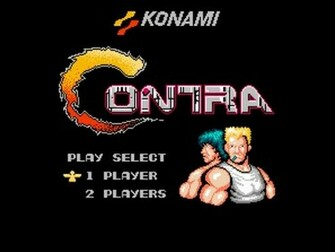 Contra Title Screen Wallpaper Nintendo Entertainment System