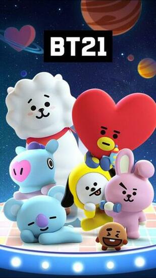 Bts Bt21 Stickers Fond Ecran Cran Et
