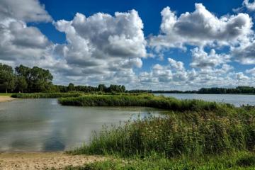 Netherlands Scenery Rivers Sky Clouds Grass Alkmaar Nature