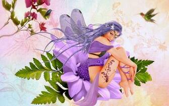 Flower Fairy Wallpaper
