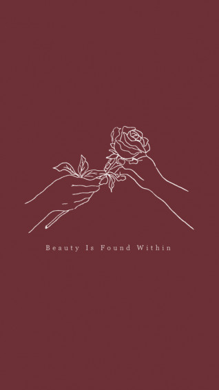 Cute Aesthetic Quote Beauty Is Found Within iPhone Wallpaper