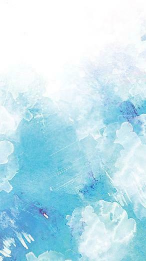 H5 Blue Gradient Background Pastel Watercolor