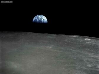 Space Earth Rise Above The Moon Surface Picture Nr