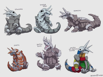 Aggron Variations By Nimbusowl49