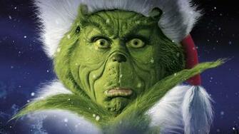 The Grinch Portrait Christmas Wallpaper Cartoons