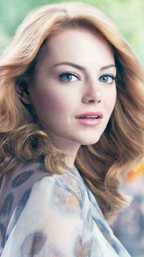 Emma Stone Long Hair Wallpaper iPhone