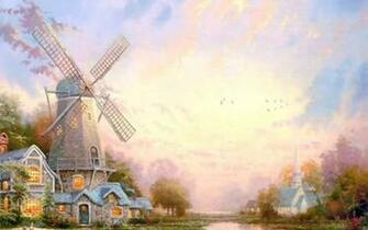 Paintings Thomas Kinkade Wallpaper Art HD