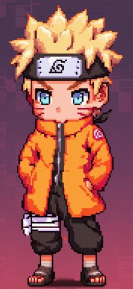 Pixel Naruto Cute Art Wallpaper Anime HD