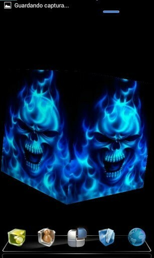 Bigger Skull Flame 3d Live Wallpaper For Android Screenshot