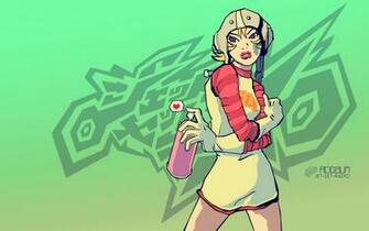 Jet Set Radio Future Spray Paint Wallpaper