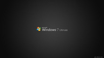 Black Windows7 Ultimate Desktop HD Wallpaper With Resolutions