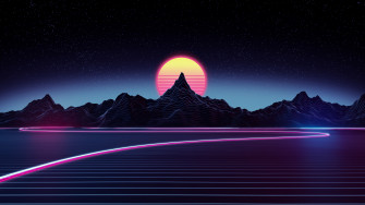 4k Retro Wave Wallpaper Background Image