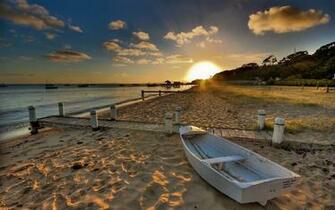 HD Wallpaper Desktop 1080p Beach Boat