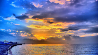 Beautiful Sea Sunset Wallpaper HD Nature 4k