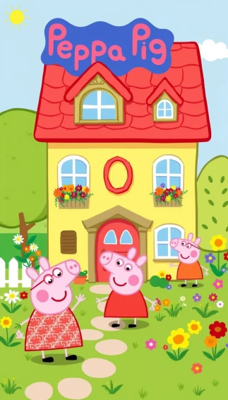 Peppa Pig House Wallpaper