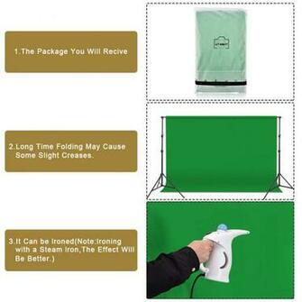 Background Frame Webcast Utebit 2mx3m 7ftx10ft Black Screen With