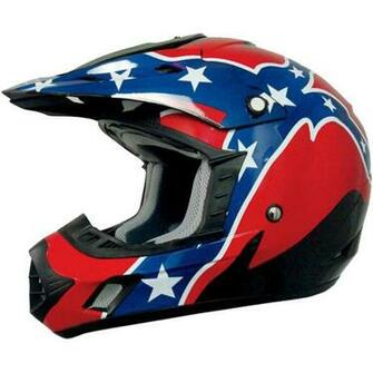 Rebel Flag Fox Racing Symbol