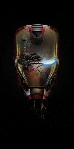 Iron Man Damaged Helmet Endgame iPhone Wallpaper Superheroes And