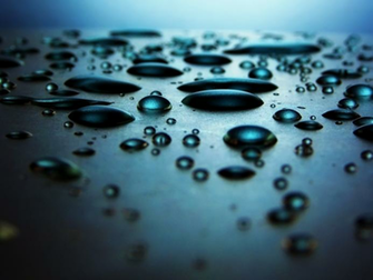 Steel Blue Water Drops Wallpaper The Long Goodbye