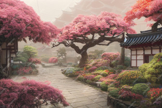 Japanese Cherry Blossom Tree Photography Wallpaper