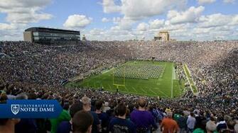 Notre Dame Stadium Background Wallpaper