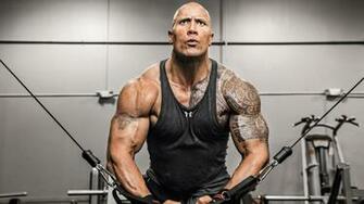 Dwayne Johnson Workout Wallpaper
