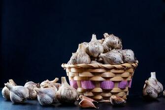 Garlic Background Image All White