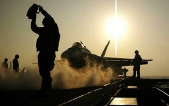Aircraft Carrier Plane Take Off Desktop Wallpaper