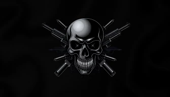 Skulls And Guns Wallpaper