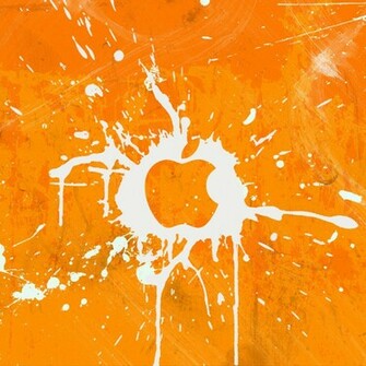 Wallpaper Orange Apple iPad Mini HD