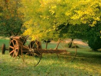 Paisagens Country Granjas Antique Wallpaper