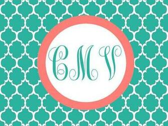 Monogrammed Computer Background Background
