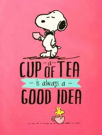 Snoopy Cup Of Tea Computer Desktop HD Wallpaper Background