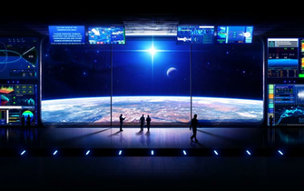 Spaceship Window Wallpaper Not Fan Of