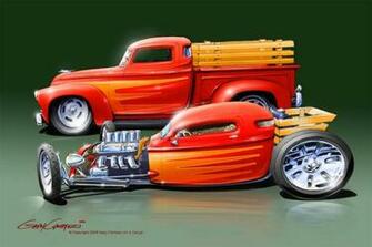 Drawings Paintings Street Rod Rat The Car Wallpaper
