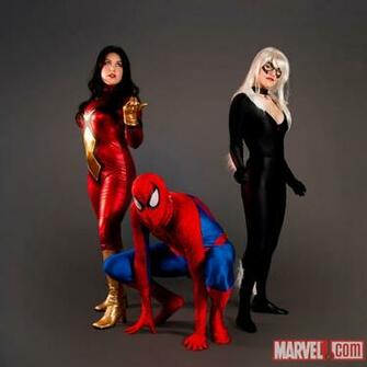 Marvel Studio Shoot Spider Woman Man Black Cat