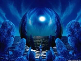 Desktop Wallpaper 3d Background Blue Wonder