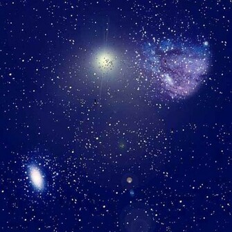 Space Background Wallpaper Large Blue