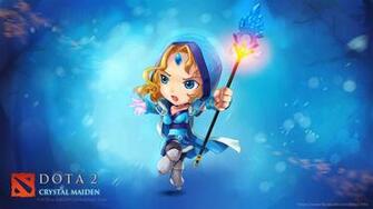Ryali Chibi Crystal Maiden Dota Girl Hero HD Wallpaper