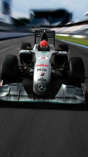 HD Mercedes Formula Car iPhone Wallpaper